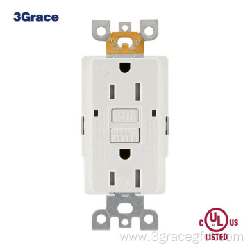 15Amp TR WR Self-test Socket Receptacle With Wallplate